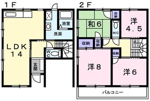 エナール桃山（１）の物件間取画像